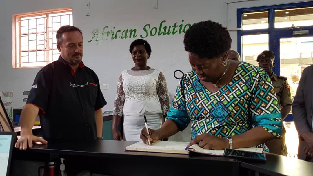 Speaker Rebecca Kadaga Visits Doctor's Choice Factory in Jinja